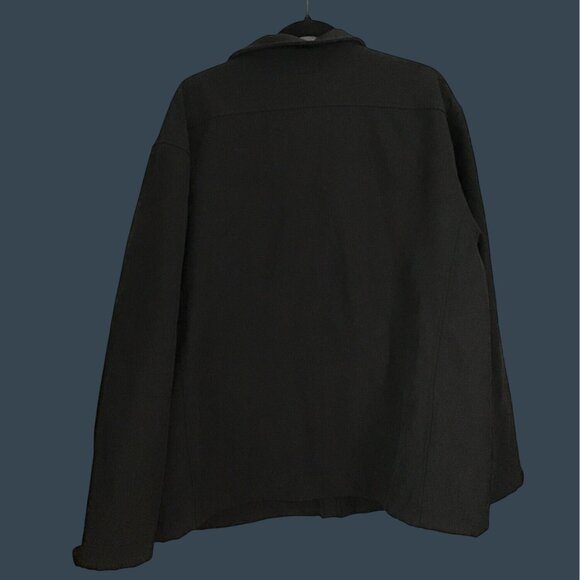 WEATHERPROOF MENS BLACK FLEECE LINE POCKETS ZIP-UP CLOSURE JACKET SIZE XXL - Picture 2 of 7